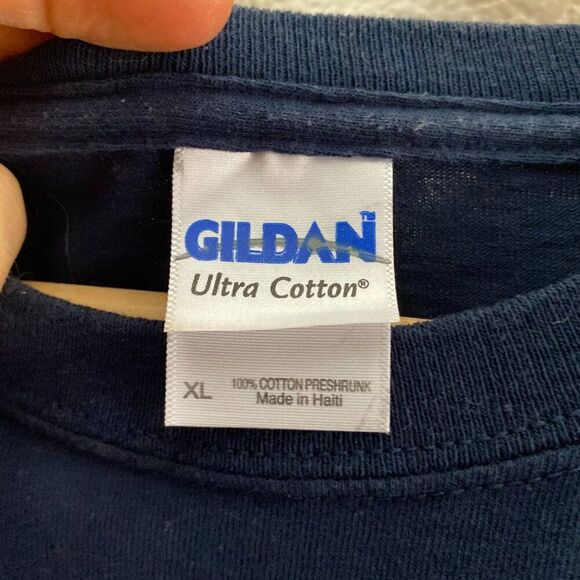 Vintage Tim Tebow Denver Broncos Football NFL T-Shirt Dark Blue Gildan XL - Picture 2 of 3